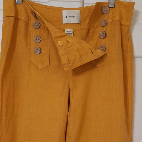 Elevenses Gold/Yellow Wide Leg Pants - Picture 13 of 13